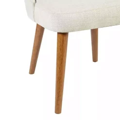 Kirklands Home Cream Cut-Out Pecan Wood Dining Chairs, Set of 2 White Online