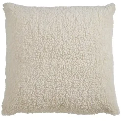 Pillows>Kirklands Home Cream Faux Lamb Fur Pillow White