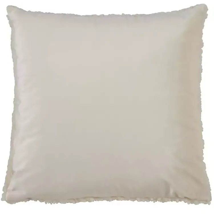 Pillows>Kirklands Home Cream Faux Lamb Fur Pillow White