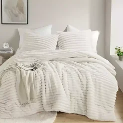 Kirklands Home Cream Fluffy Ribbed 2-pc. Twin Comforter Set Ivory Online