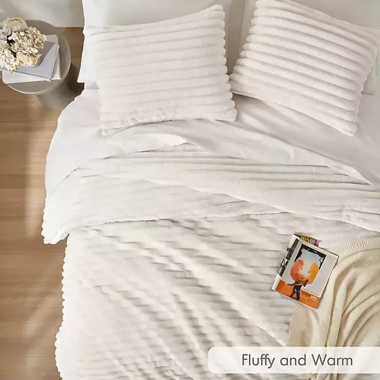 Kirklands Home Cream Fluffy Ribbed 2-pc. Twin Comforter Set Ivory Online