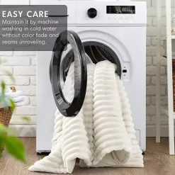 Kirklands Home Cream Fluffy Ribbed 2-pc. Twin Comforter Set Ivory Online