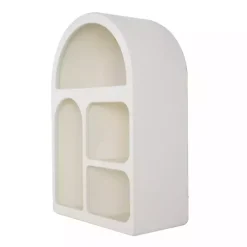 Kirklands Home Cream Geometric Arch Wall Shelf Sale