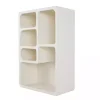 Kirklands Home Cream Geometric 5-Section Wall Shelf Online