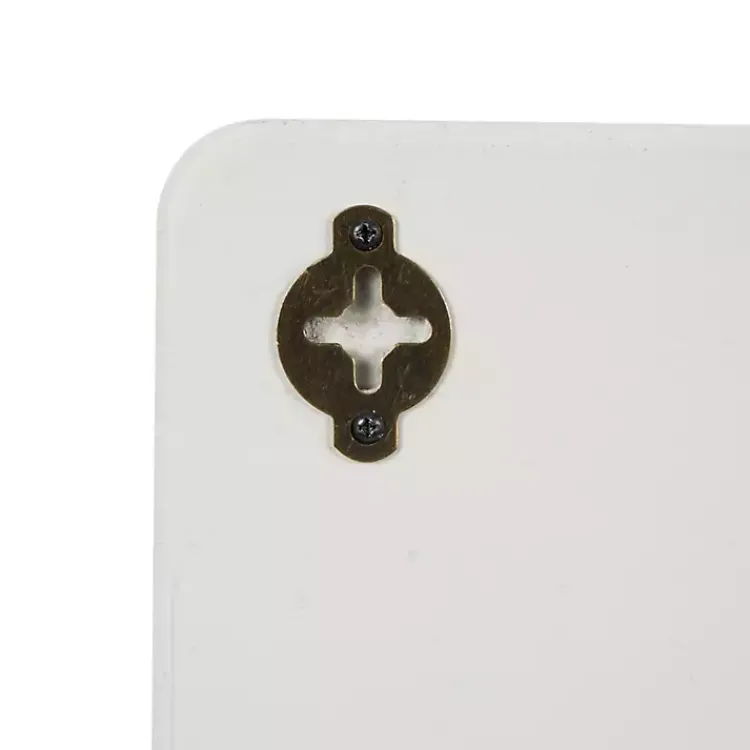 Kirklands Home Cream Geometric 5-Section Wall Shelf Online