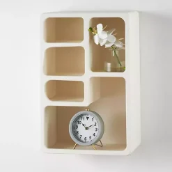 Kirklands Home Cream Geometric 5-Section Wall Shelf Online