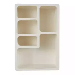 Kirklands Home Cream Geometric 5-Section Wall Shelf Online