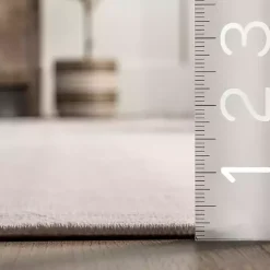 Kirklands Home Cream Geometric Shapes Washable Area Rug, 8x10 Clearance
