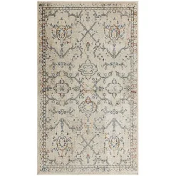 Kirklands Home Cream Granary Floral Area Rug, 6x9 Ivory Hot