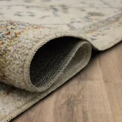 Kirklands Home Cream Granary Floral Area Rug, 6x9 Ivory Hot
