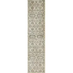 Kirklands Home Cream Granary Floral Runner, 2x8 Ivory Outlet