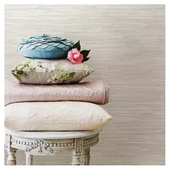 Kirklands Home Cream Grassweave Peel and Stick Wallpaper Online