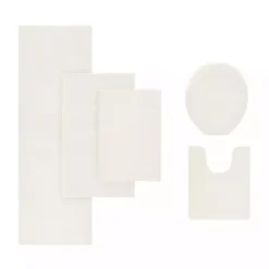 Kirklands Home Cream High Pile Marshmallow Bath Mat, 40 in. Ivory Sale