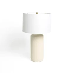 Kirklands Home Cream Louise Table Lamp White New