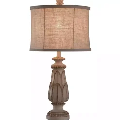 Kirklands Home Cream Mackinaw Table Lamp Ivory Online