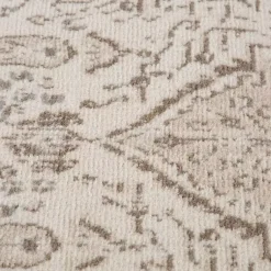 Kirklands Home Cream Medallion Area Rug, 5x8 Ivory New
