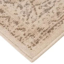 Kirklands Home Cream Medallion Area Rug, 5x8 Ivory New
