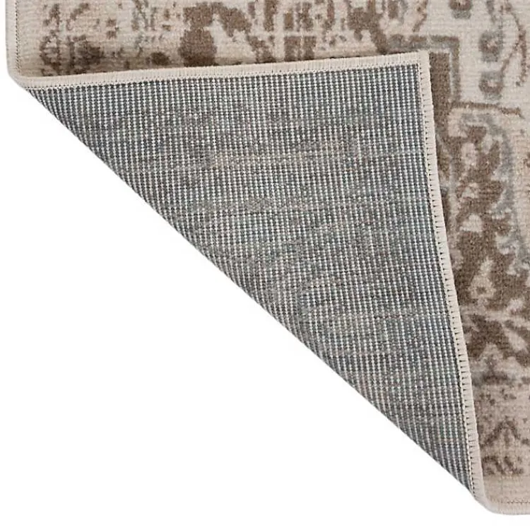 Kirklands Home Cream Medallion Runner Ivory Best