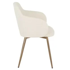 Kirklands Home Cream Modern Accent Chairs, Set of 2 White Discount