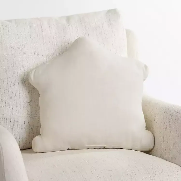 Pillows>Kirklands Home Cream Nativity Christmas Pillow