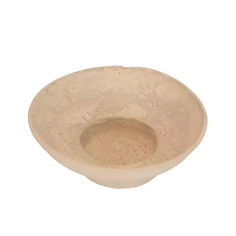 Decorative Bowls & Jars>Kirklands Home Cream Paper Mache Footed Decorative Bowl White