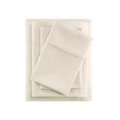 Kirklands Home Cream Rich Cooling Cotton Queen Sheet Set Ivory Clearance