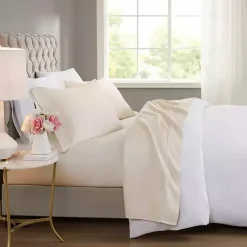 Kirklands Home Cream Rich Cooling Cotton King Sheet Set Ivory New