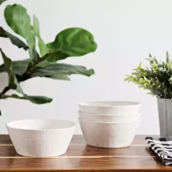 Kirklands Home Cream Simple Things Bowls, Set of 4 Ivory Outlet