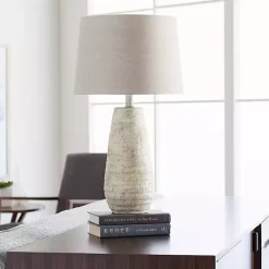 Kirklands Home Cream Textured Maggie Table Lamp Tan Online