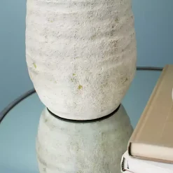 Kirklands Home Cream Textured Maggie Table Lamp Tan Online
