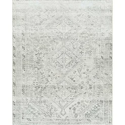 Kirklands Home Cream Traditional Washable Area Rug, 6x9 Ivory Sale