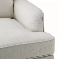 Kirklands Home Cream Upholstered Wingback Rocking Chair Ivory Sale