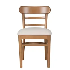 Kirklands Home Cream Upholstered Wood Dining Chairs, Set of 2 White Online