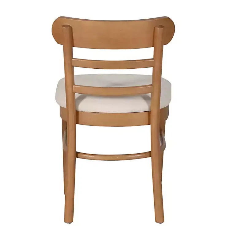 Kirklands Home Cream Upholstered Wood Dining Chairs, Set of 2 White Online