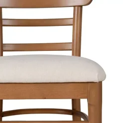 Kirklands Home Cream Upholstered Wood Dining Chairs, Set of 2 White Online