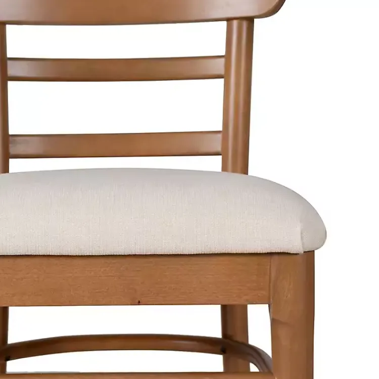 Kirklands Home Cream Upholstered Wood Dining Chairs, Set of 2 White Online
