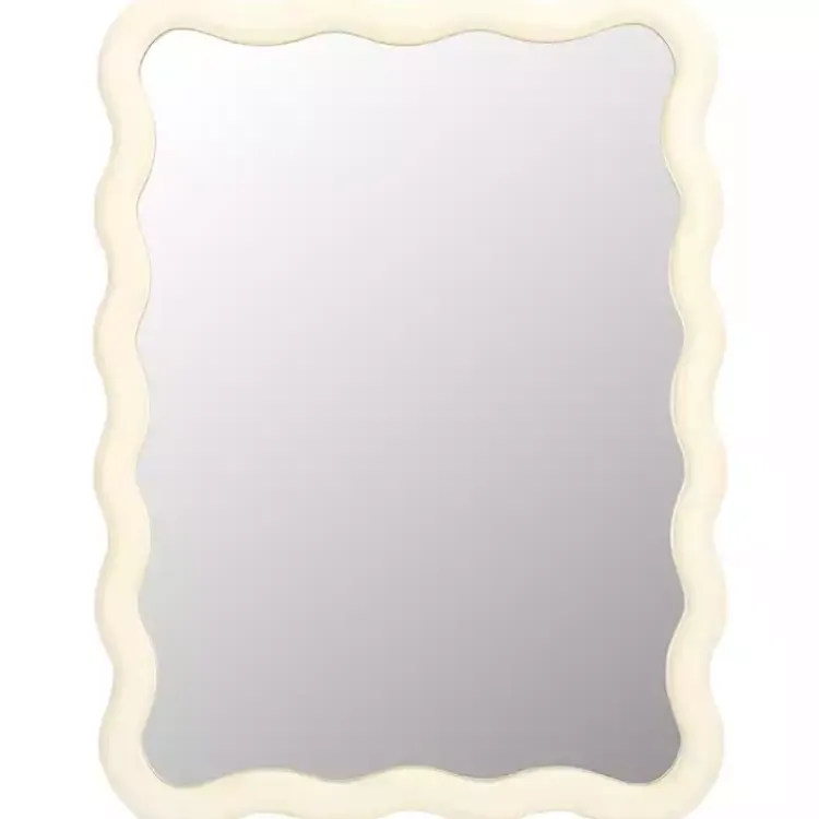 Kirklands Home Cream Wavy Izara Wall Mirror Hot