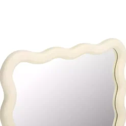 Kirklands Home Cream Wavy Izara Wall Mirror Hot