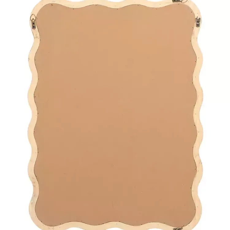 Kirklands Home Cream Wavy Izara Wall Mirror Hot