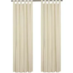 Kirklands Home Cream Weathermate Blackout Curtain Panel, 95 in. Tan Discount