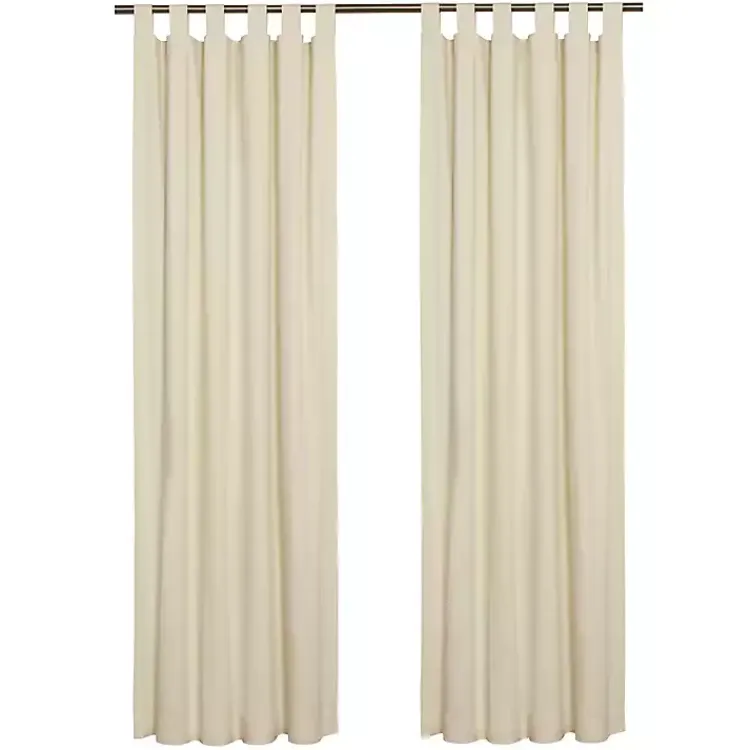 Kirklands Home Cream Weathermate Curtain Panel, 72 in Ivory Outlet