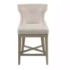 Kirklands Home Cream Wingback Swivel Seat Counter Stool Sale