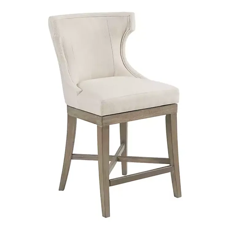 Kirklands Home Cream Wingback Swivel Seat Counter Stool Sale