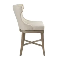 Kirklands Home Cream Wingback Swivel Seat Counter Stool Sale