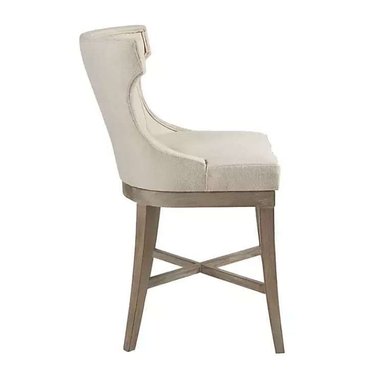 Kirklands Home Cream Wingback Swivel Seat Counter Stool Sale