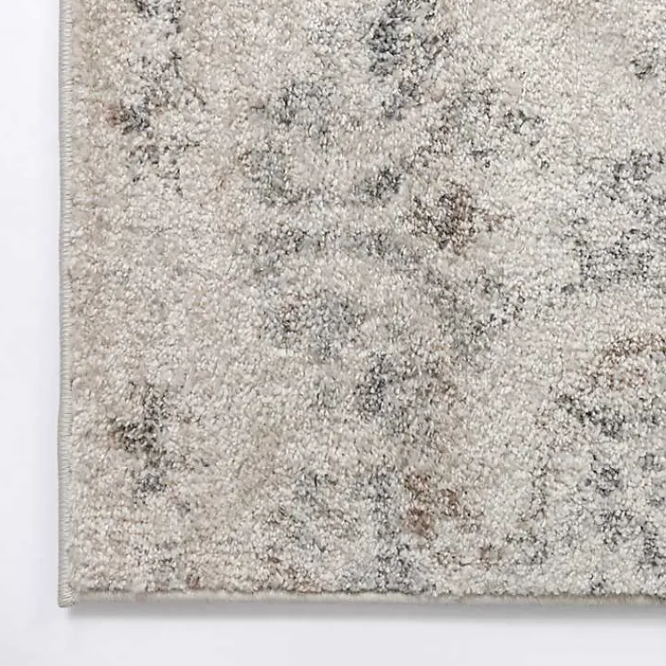 Kirklands Home Cream Winn Medallion Area Rug, 5x8 Ivory