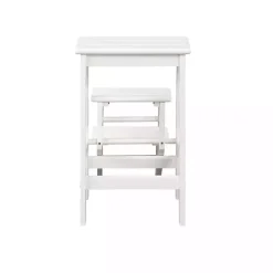 Kirklands Home Cream Wooden 3-Level Step Stool Ivory Discount