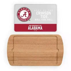 Kirklands Home Crimson Tide Wood and Glass Serving Board Discount