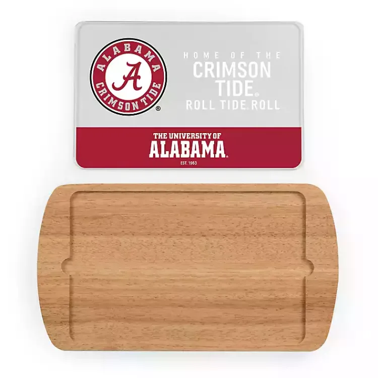 Kirklands Home Crimson Tide Wood and Glass Serving Board Discount