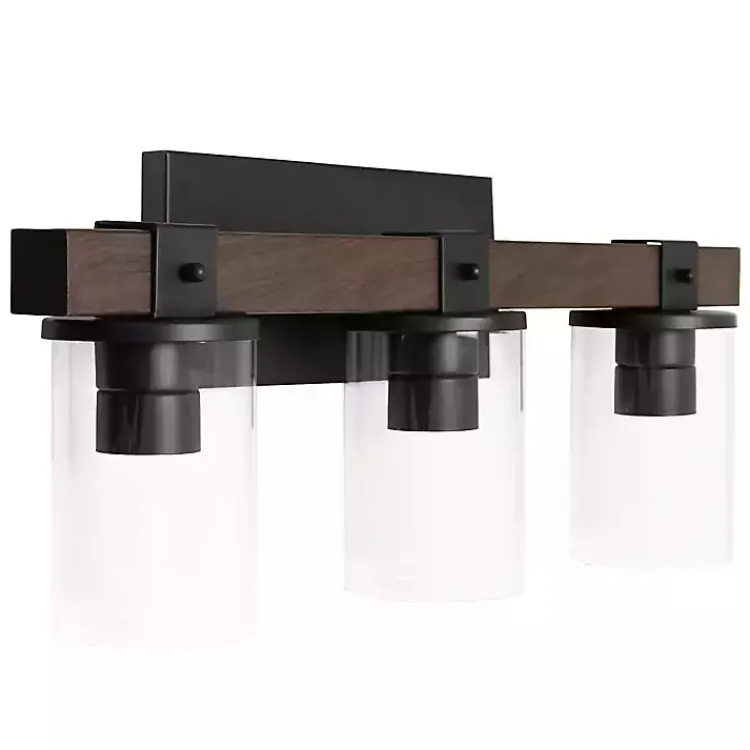 Kirklands Home Crossbeam Vanity Flushed Mount Shade Brown Hot